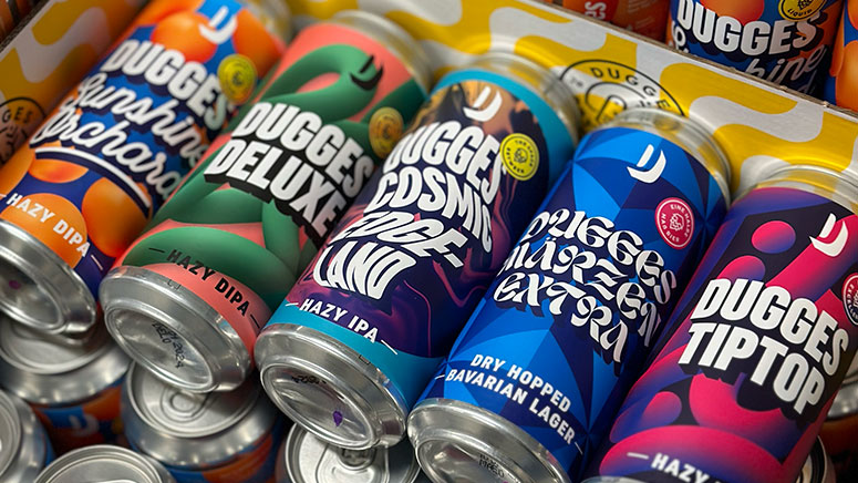 Dugges Brewery lying cans