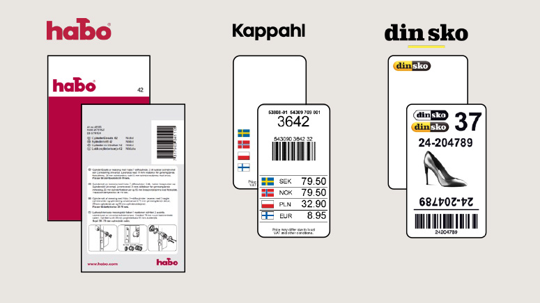 Customer name on hangtag label