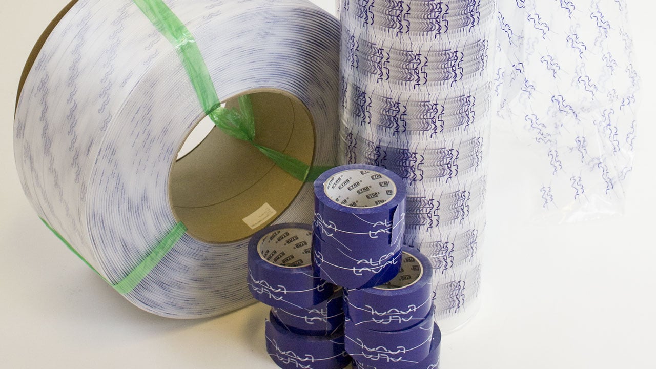 Printed packaging material for Alfa Laval