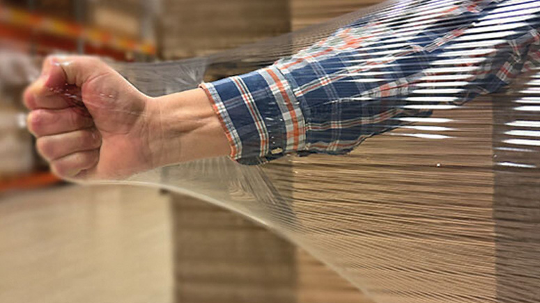 stretch film and fist